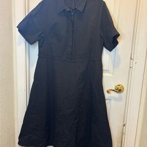 Disturbia Fenrir Midi Shirt Dress with Collar